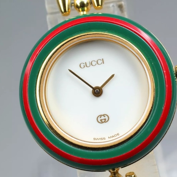 GUCCI 14k Good Plated ICONIC Collectors Watch Excellent Condition - Picture 5 of 10
